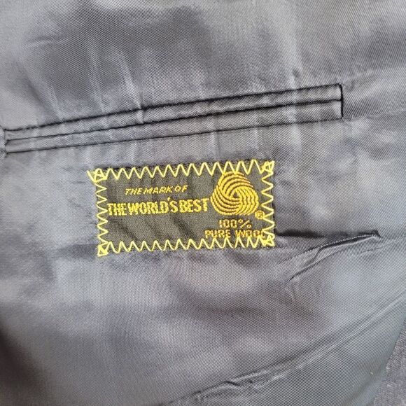 EMBASSY SQUARE 100% Wool Suit Jacket - Picture 13 of 16